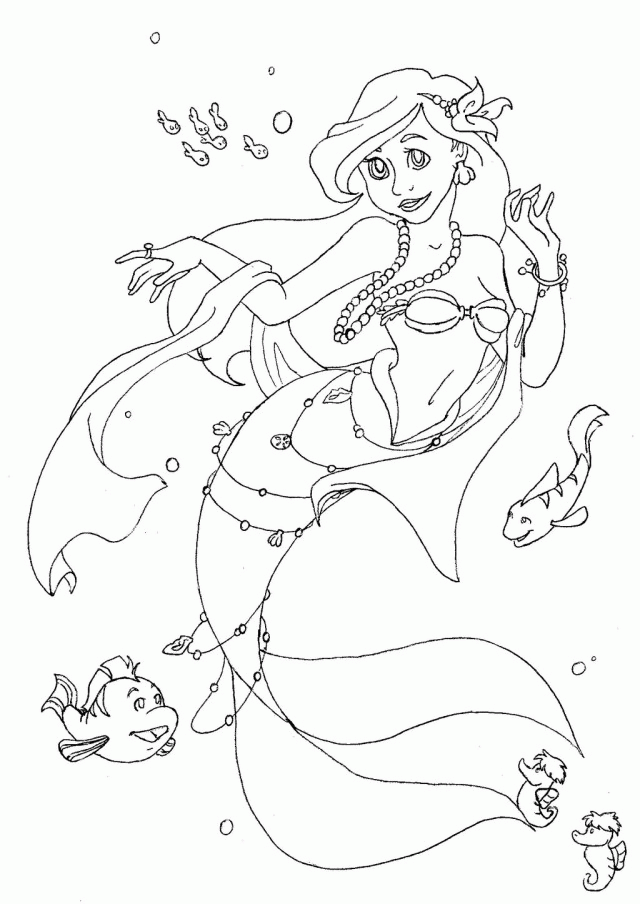 Ariel Coloring Page Arial Coloring Pages Printable Coloring Book