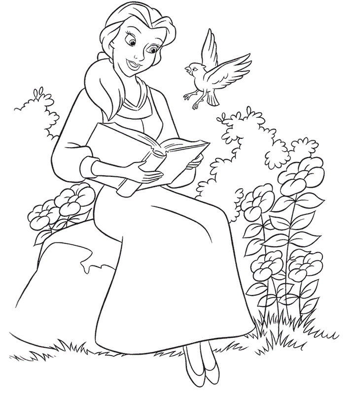 Free Disney Coloring Pages Belle Download Free Clip Art Free Clip Art On Clipart Library