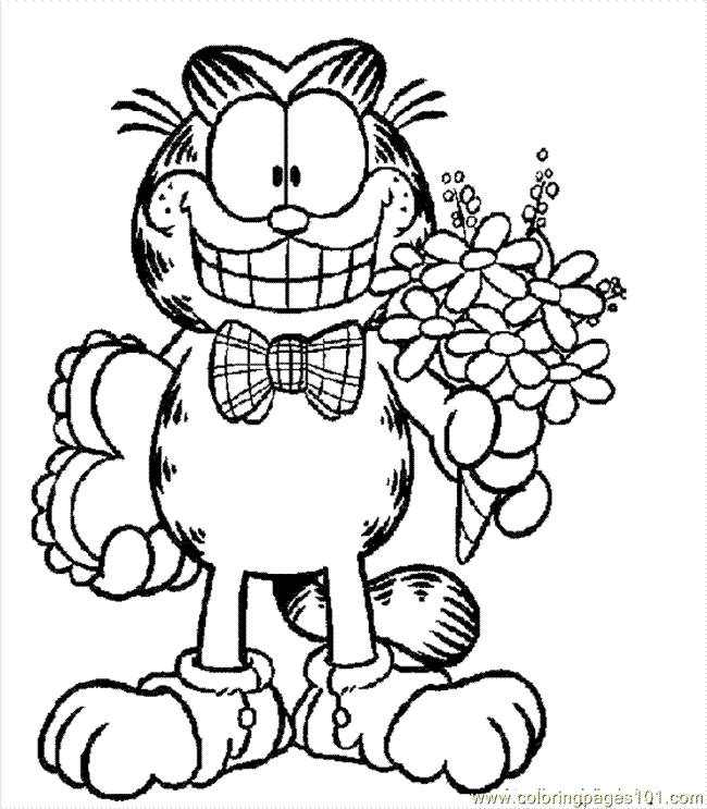 Coloring Pages Garfield7 (Cartoons  Garfield) | free printable