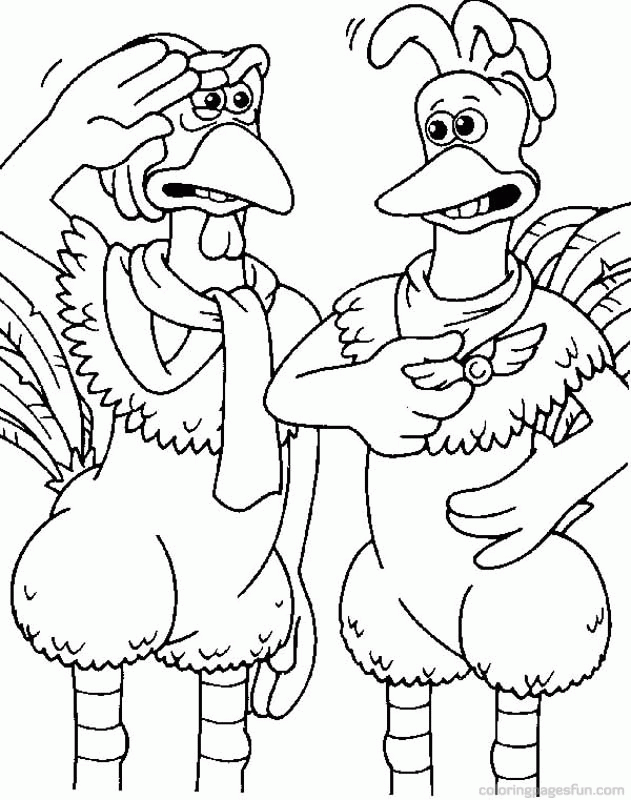 Chicken Run Coloring Page | Free Printable Coloring Pages