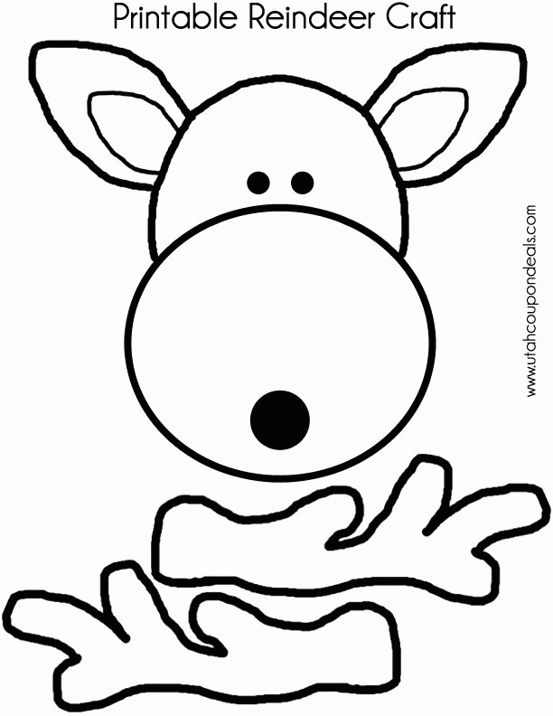 Free Reindeer Template Printable, Download Free Reindeer Template