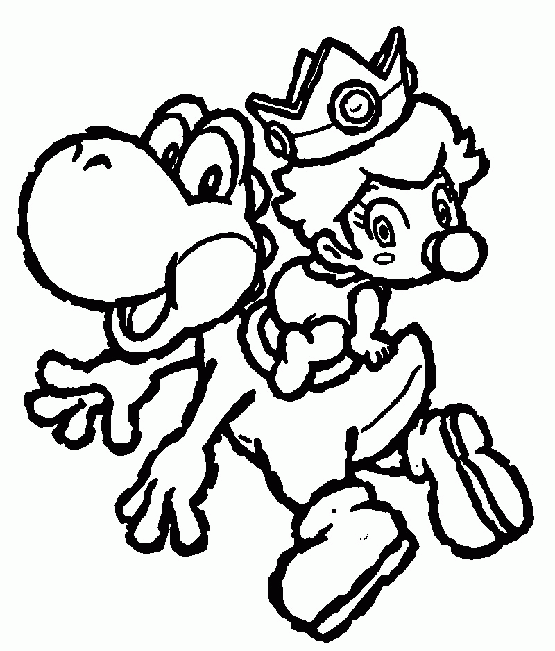 yoshi horses Colouring Pages
