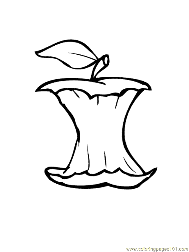 apple core Colouring Pages