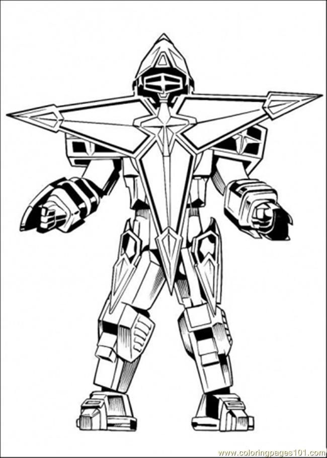 Robot Enemy coloring page (Cartoons  Power Rangers)
