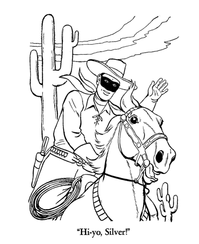 lego lone ranger Colouring Pages