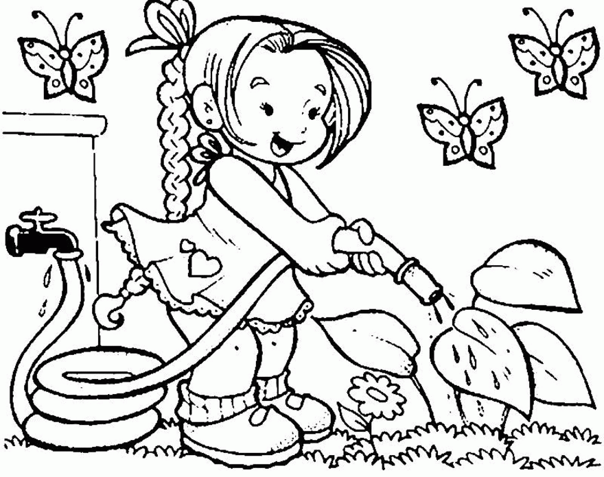 free spring| Coloring Pages for Kids  Download Free