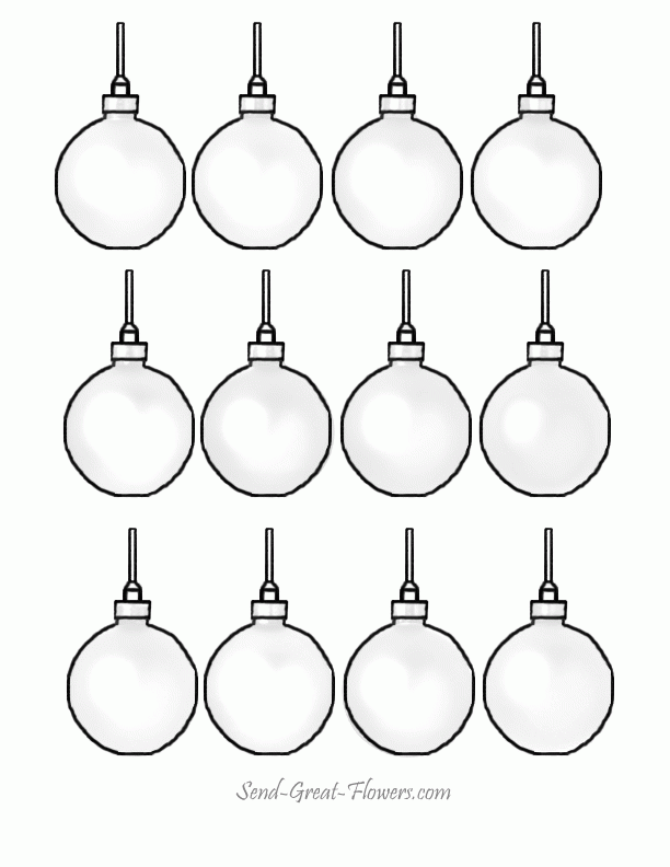 Christmas Ornament Coloring Page