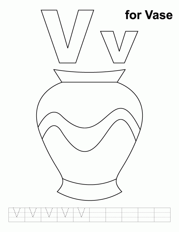 Letter V Is For Mountain Coloring For Kids Activity Coloring