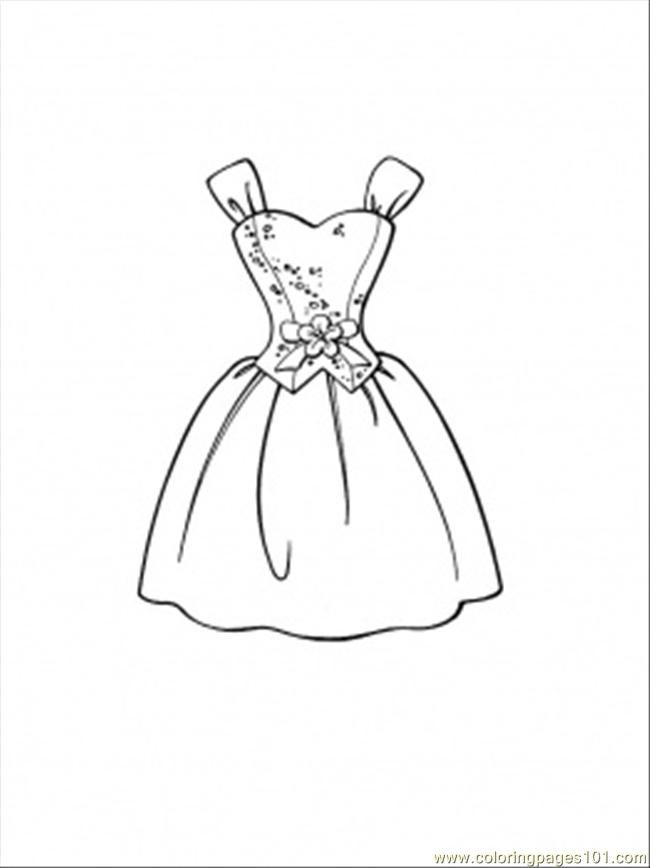 Coloring Pages Of Dresses | Free Printable Coloring Pages | Free