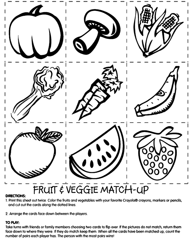 Fruit Coloring Page | Free Printable Coloring Pages