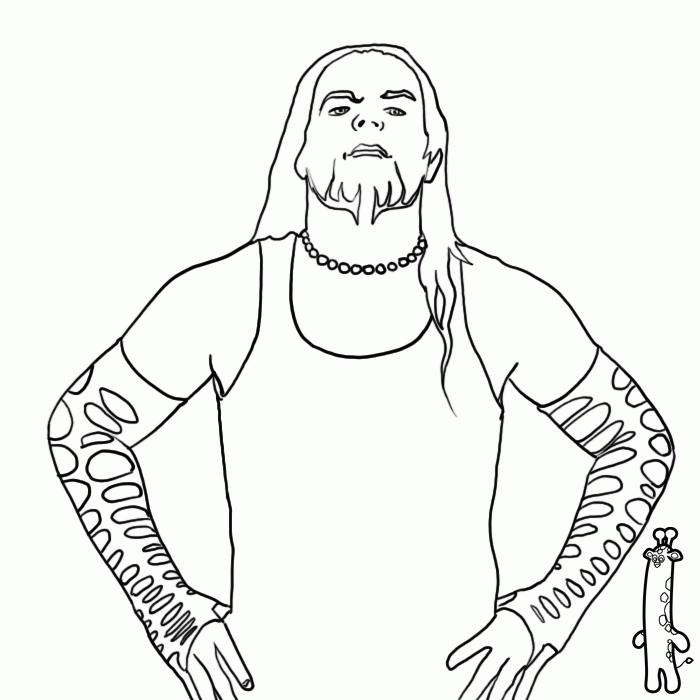 Jeff Hardy Coloring Pages TruckTough