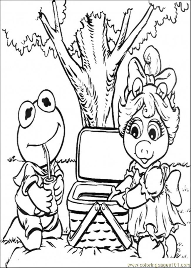 Coloring Pages Riend Go Picnic Coloring Page (Cartoons  Elmo