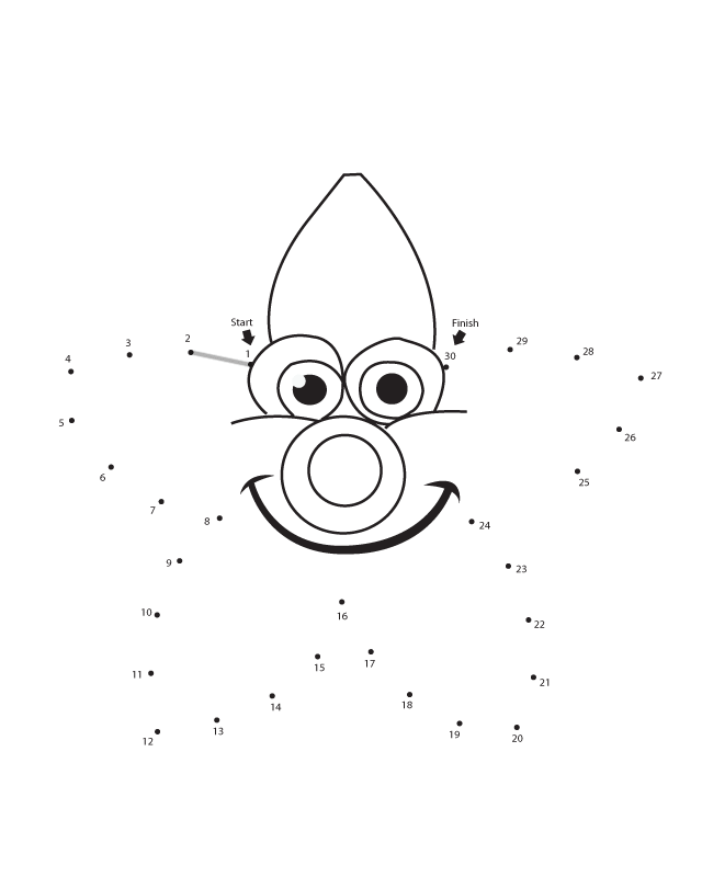 Connect the dot - Star | Free Printable Coloring Pages