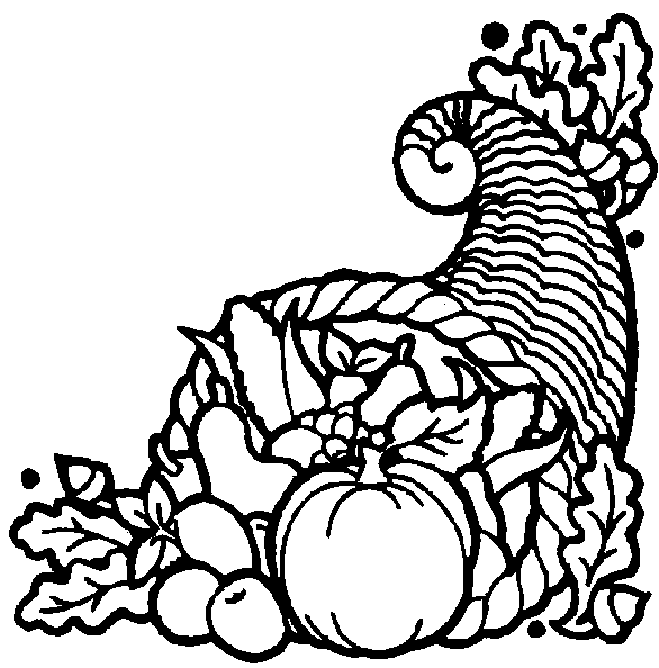 Horn of Plenty of coloring pages Printables
