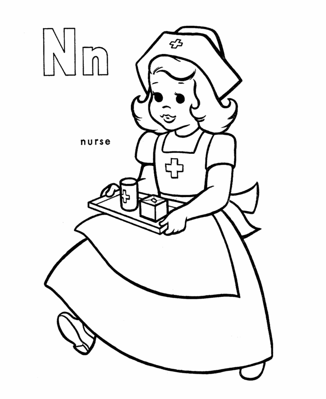 Letter N Coloring Pages Images  Pictures 