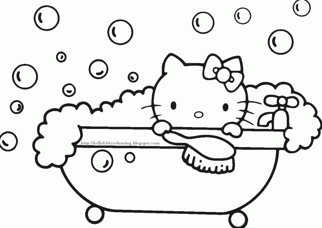 Hello Kitty Easter Coloring Pages - Free Coloring Page