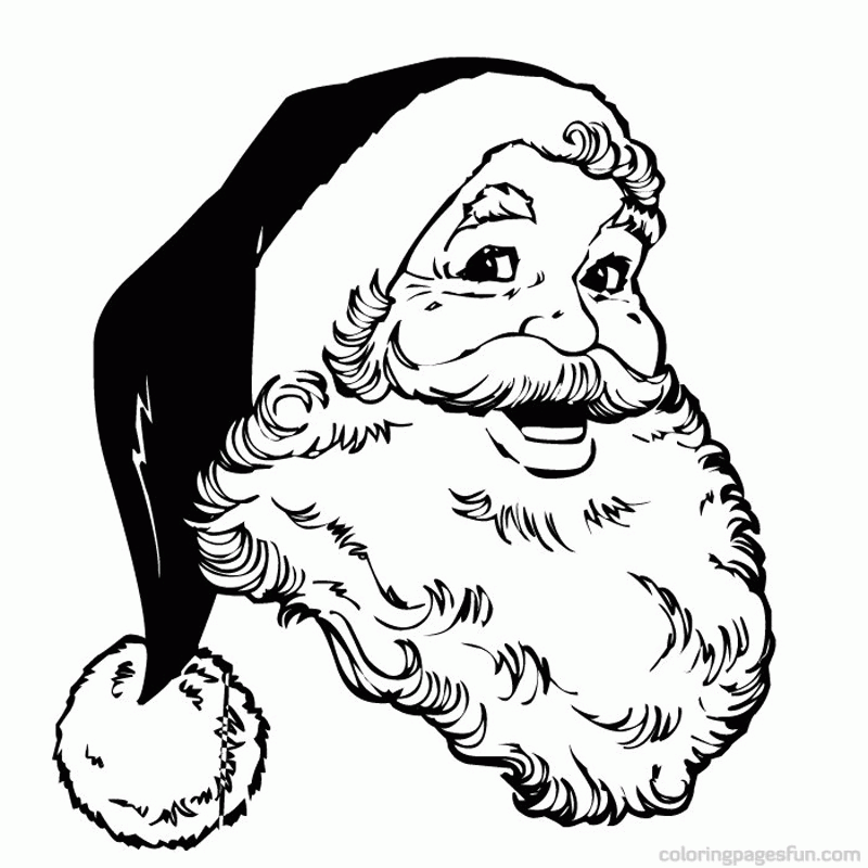 Christmas Santa Claus Coloring Page | Free Printable