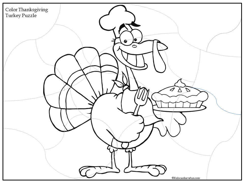 Cut and Paste Thanksgiving Puzzles - KidsCanHaveFun Blog