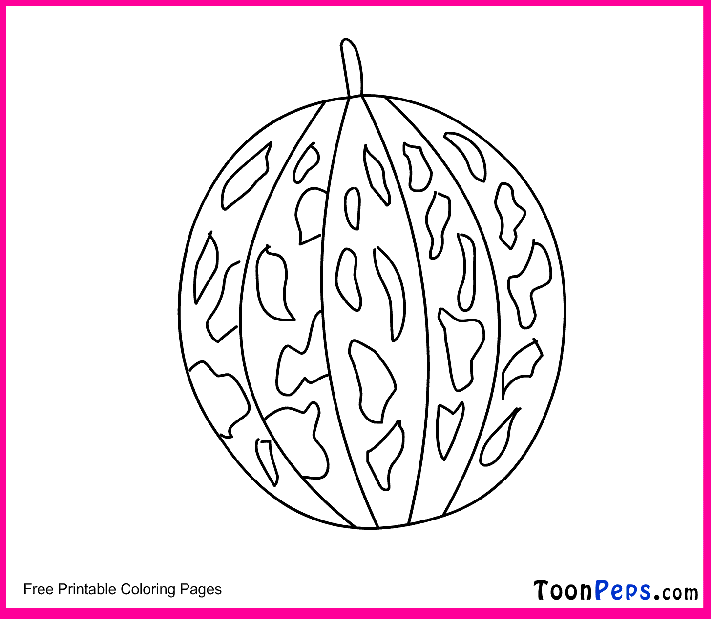 Toonpeps : Free Printable Musk Melon 