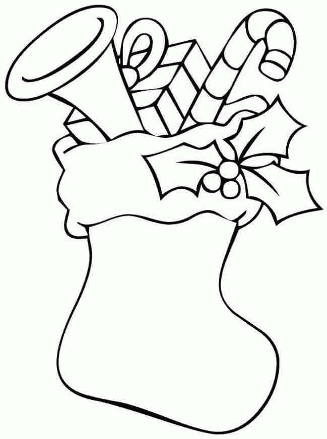 Free Printable Christmas Stocking Coloring Pages, Download Free