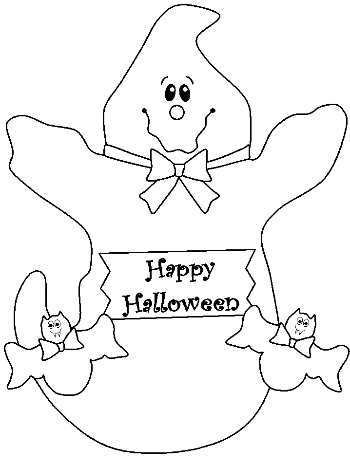 Ghost Coloring Pages To Print| Halloween 