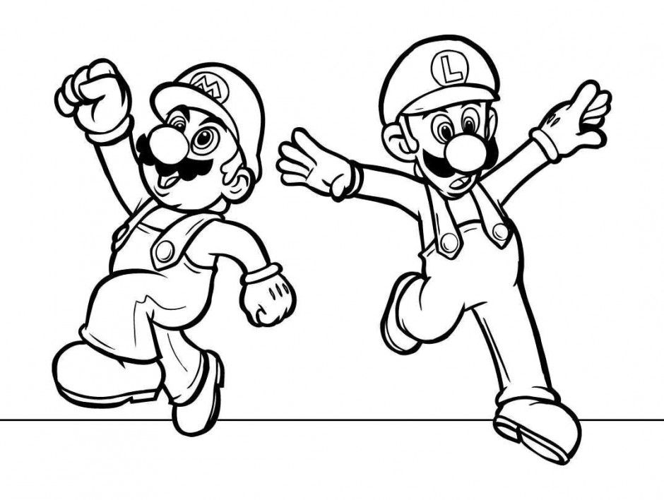 Mario And Luigi Coloring Page HD Wallpapers Desktop Res