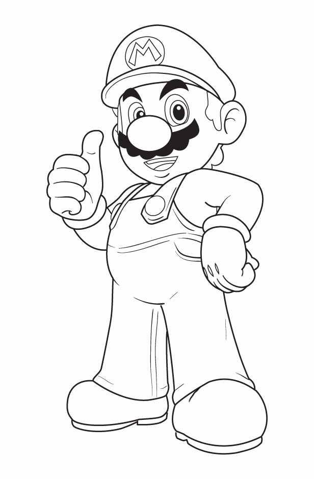 Super Mario Characters Coloring Pages 
