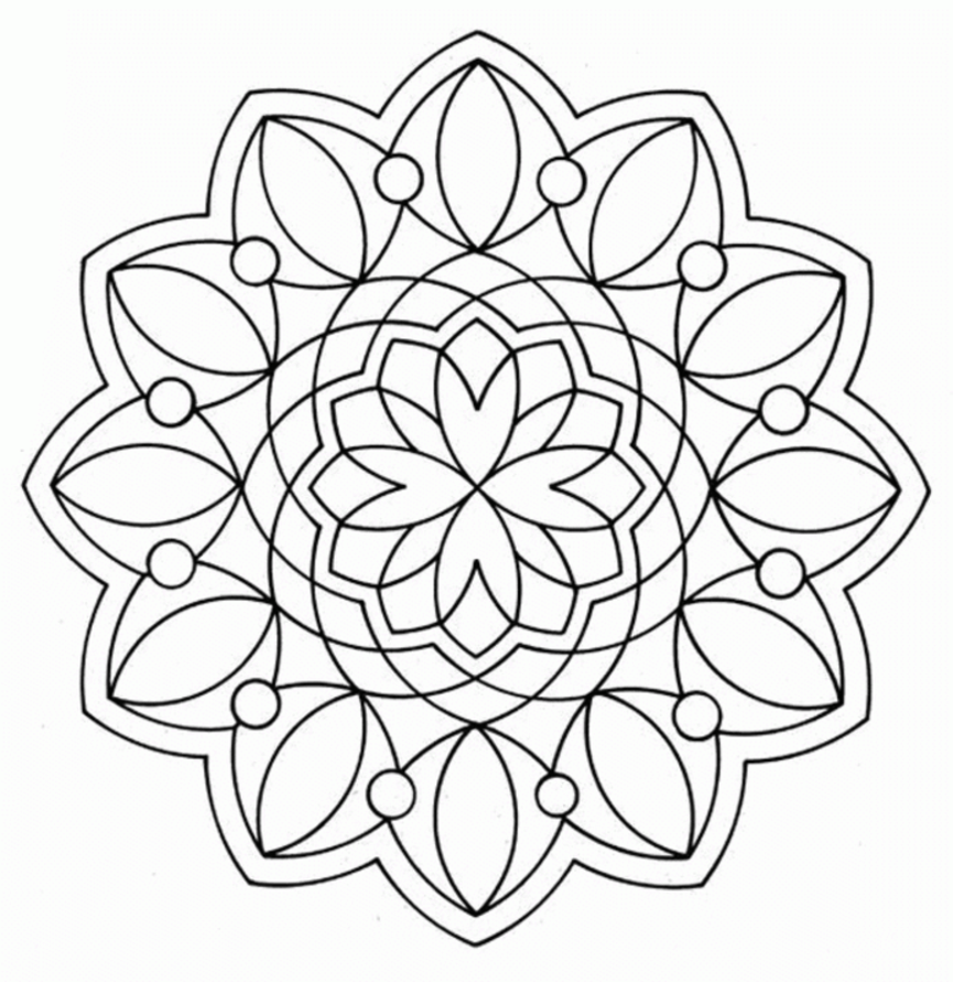 Free Simple Geometric Coloring Pages Download Free Simple Geometric 