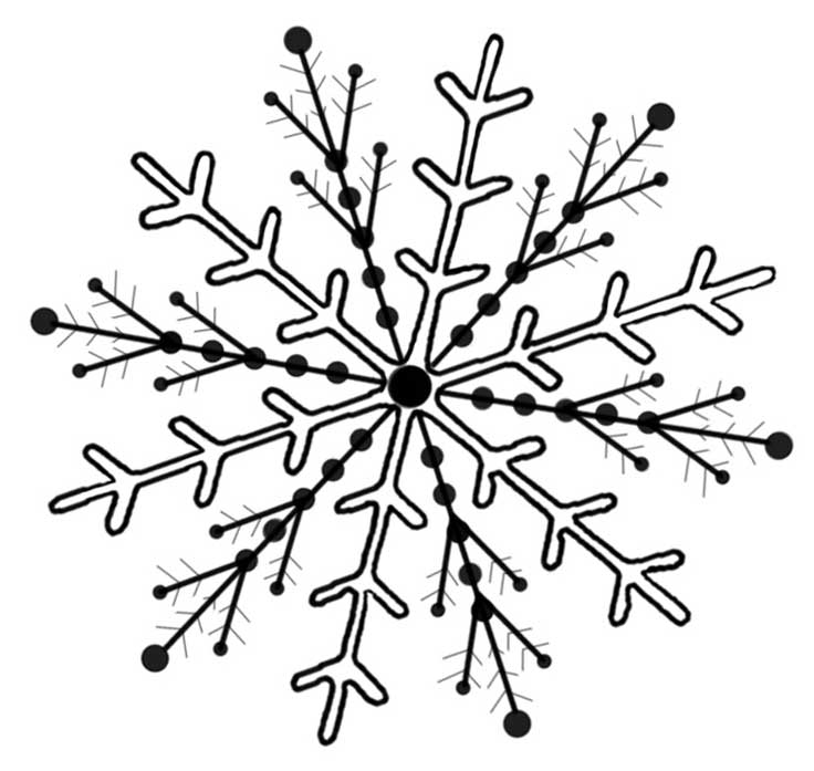 snowflake print | Coloring Picture HD For Kids |Clipart Library736