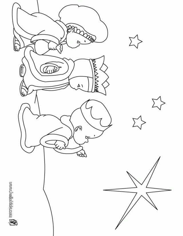 Simple Three Wise Men Coloring Page Source Rq Best Res