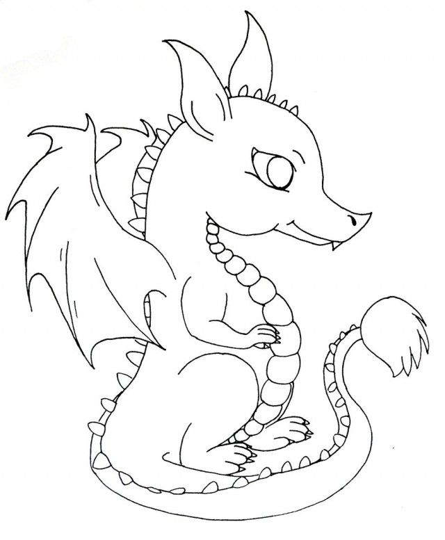 Baby Dragon Coloring Pages Pictures Imagixs Thingkid Baby Dragon