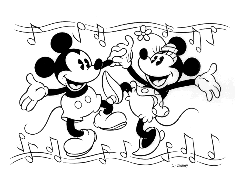 Coloring Pages Minnie Mouse 
