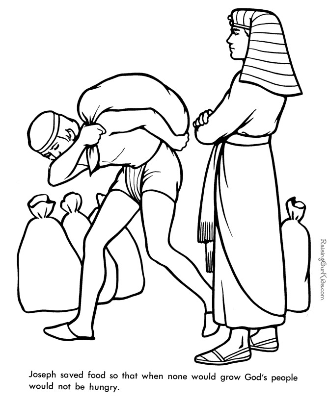 joseph as slave Colouring Pages