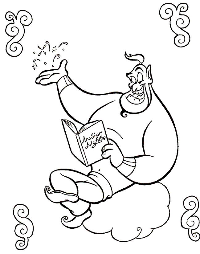 Coloring Page - Aladdin coloring Page