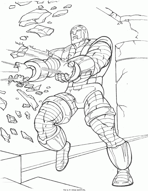 Iron man coloring pages to print
