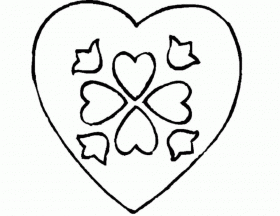 Heart Coloring Page Coloring Kids Heart Print Out