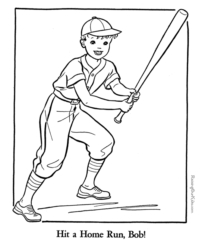 Baseball Coloring Page | Free coloring pages