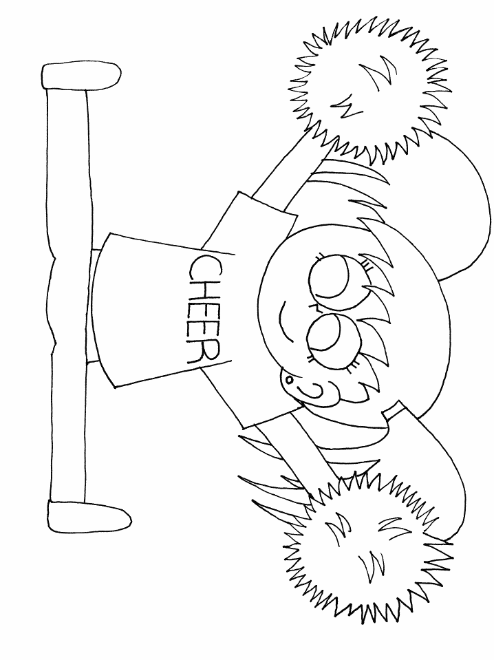 Cheerleadertg Sports Coloring Pages  Coloring Book