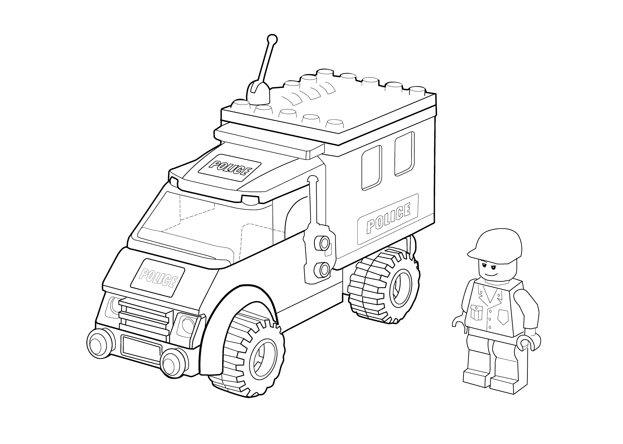 lego police coloring pages | High Quality Coloring Pages