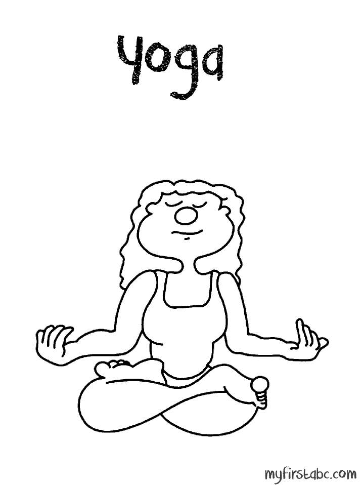  Yoga Coloring Pages Printable - ABC Kids Yoga Coloring