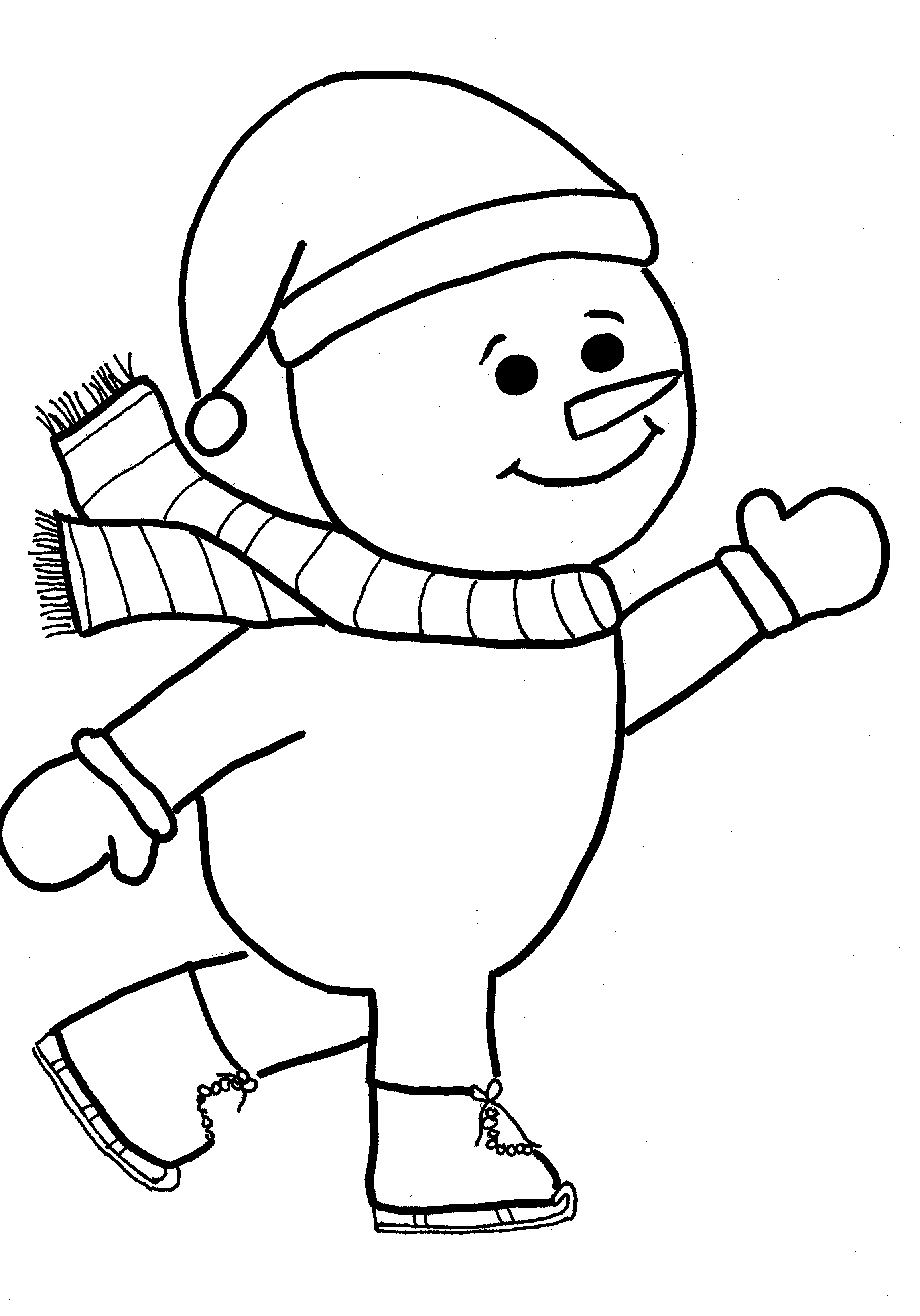 Free Printable Coloring Pages Christmas Snowman Download Free Clip Art 