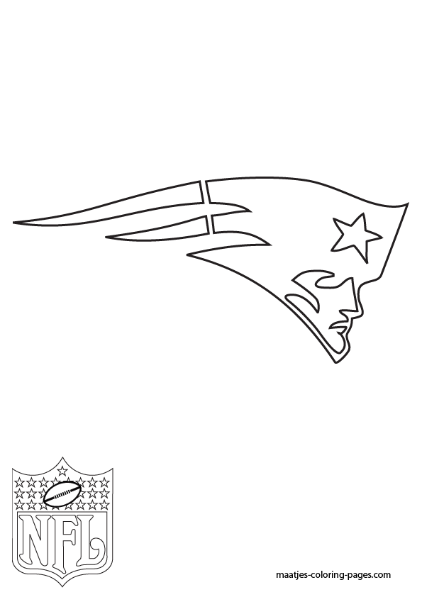New England Patriots Logo Coloring Pages Sketch Coloring Page