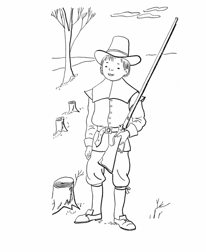 coloring pages of men hunting
