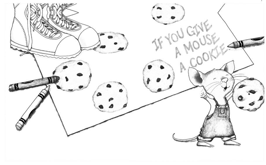 Free Printable If You Give A Mouse A Cookie Coloring Page