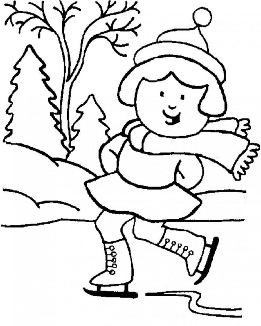 Free Printable Winter Coloring Pages For Kindergarten Coloring