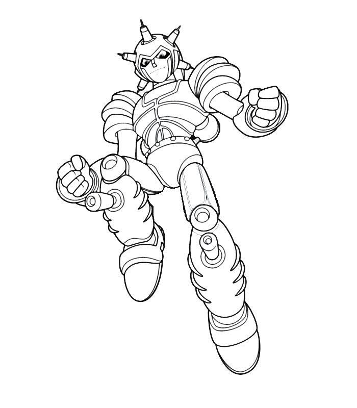 robot coloring Page