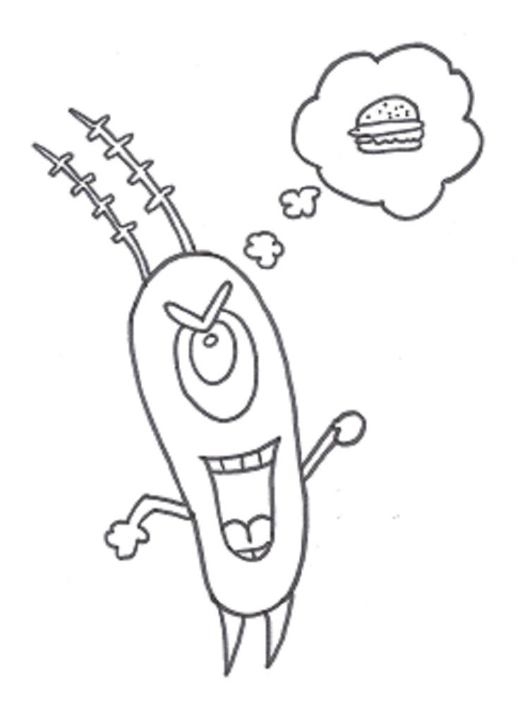 gangster plankton Colouring Pages