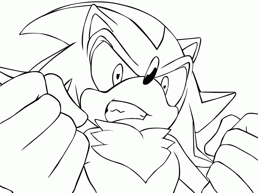 Shadow Free Printable Sonic Coloring Pages : Sonic The Hedgehog