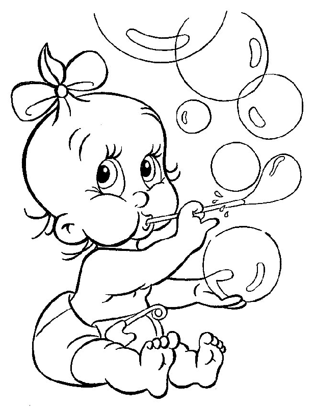 Baby Boy Coloring Pages