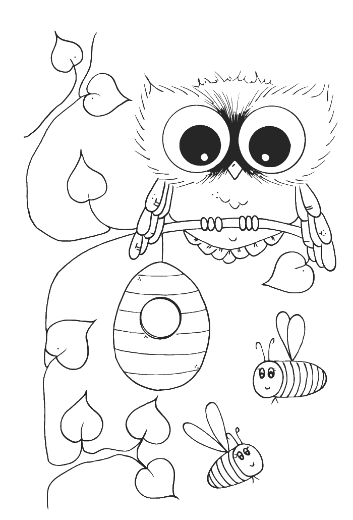 Free Cute Owl Coloring Pages Download Free Clip Art Free Clip Art On Clipart Library